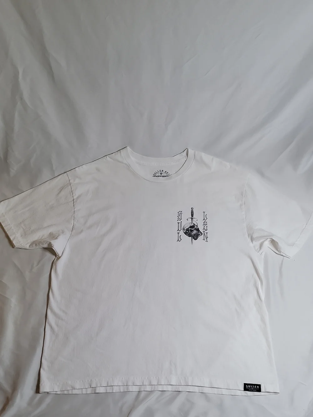 Sullen Art Mens White Short Sleeve Graphic Tee